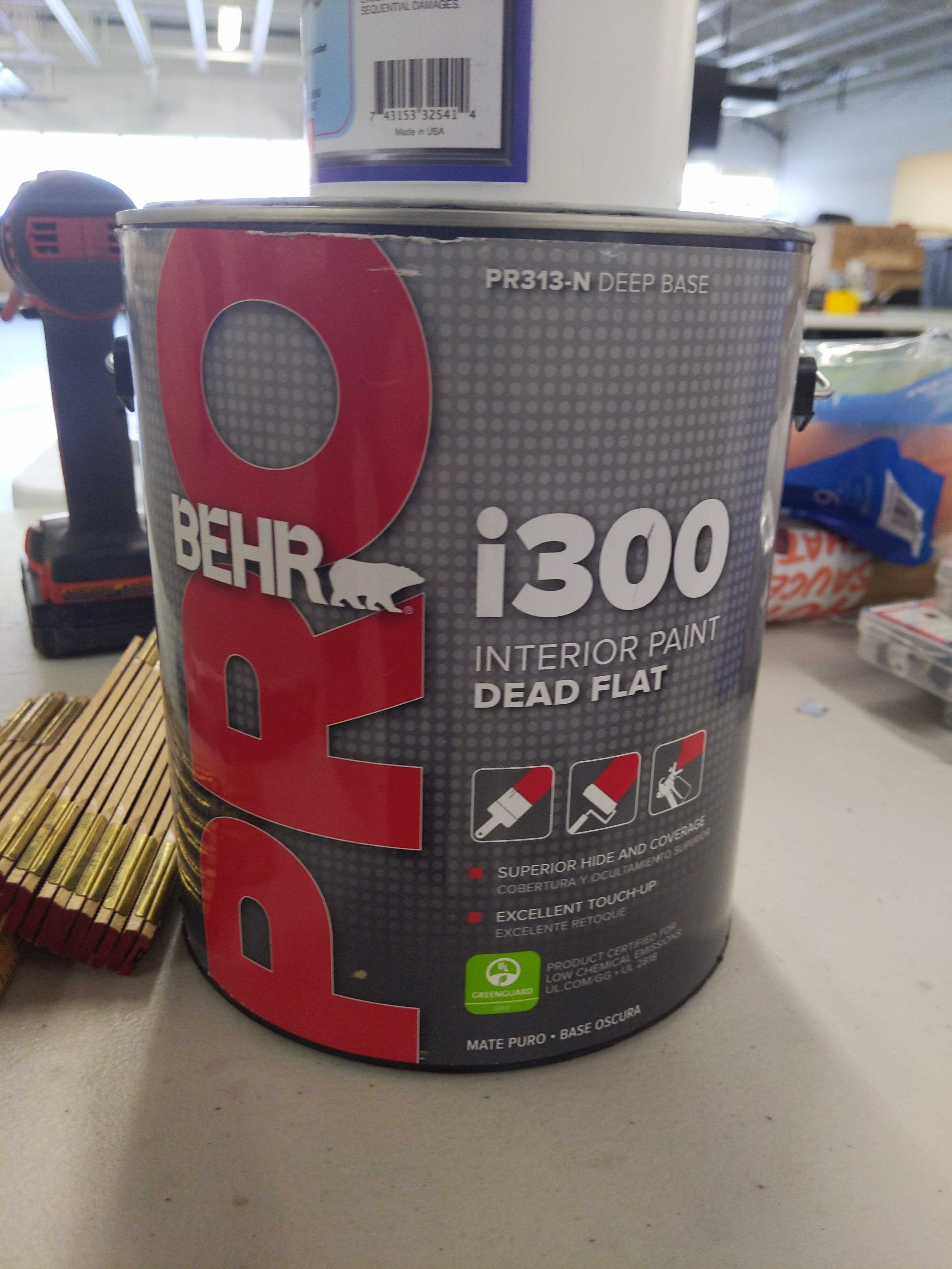 Behr Pro i300 Dead Flat paint